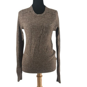 Club Monaco Alpaca linen Blend Sweater fitted feminine comfort minimalist sz sm